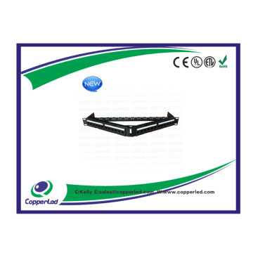 UTP Cat.6A 24Port angled Patch panel